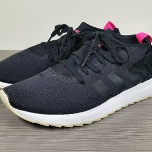 adidas Originals FLB Mid Top Sneakers, Black / Pink, Womens Size 9.5 M / 42